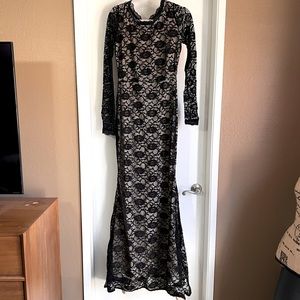 Black Lace Formal Dress